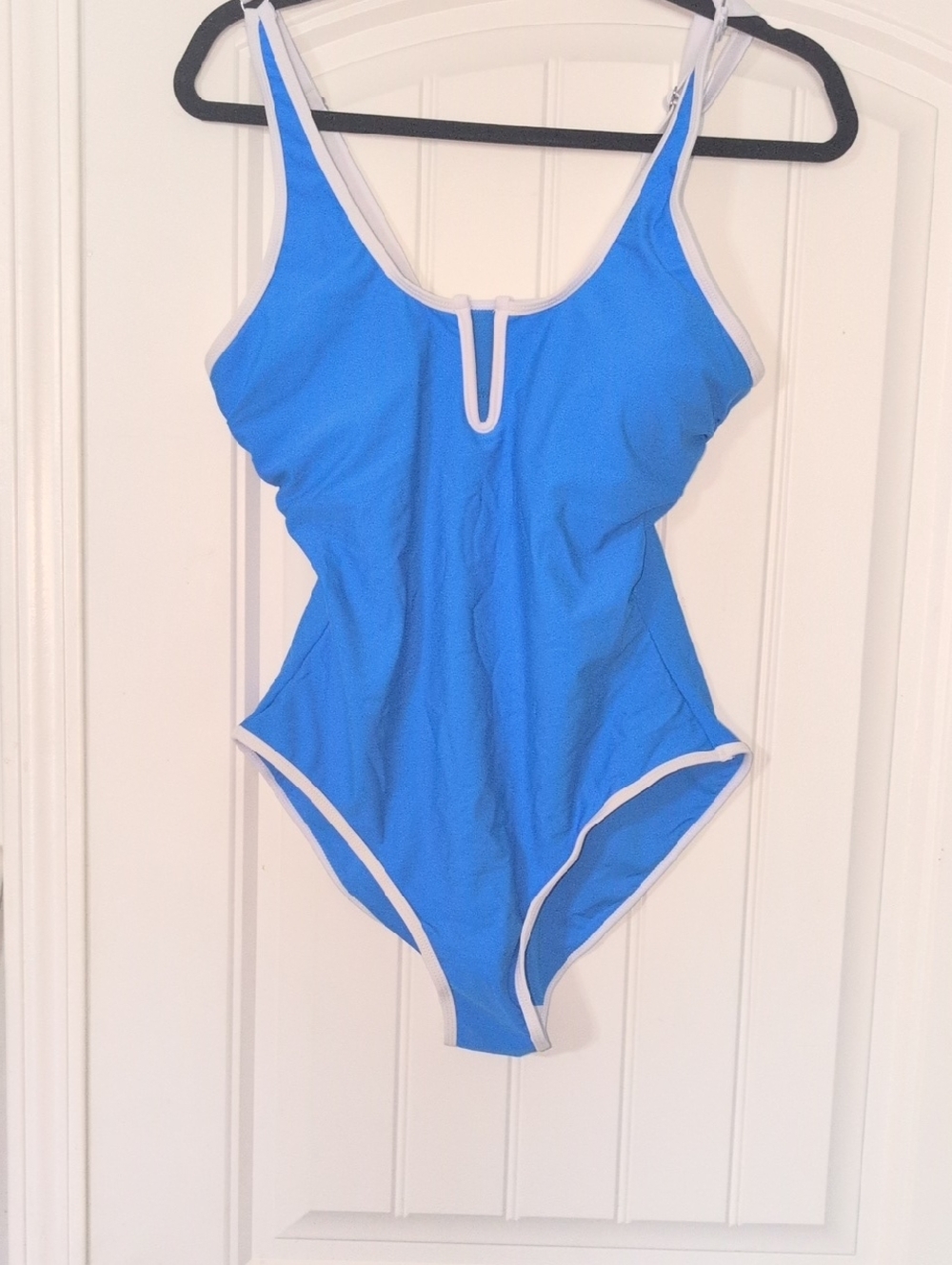 Unk Blue One-Piece Swimsuit with White Trim